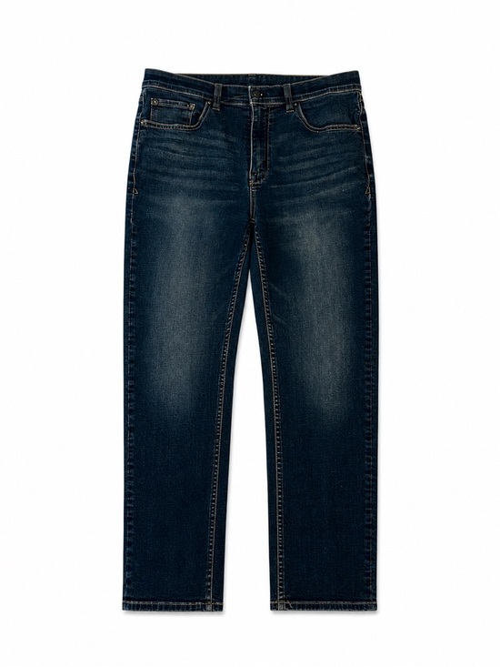 Devil-Dog Other - Devil-Dog Dark Wash Straight Leg Jeans Tagged 32x30 Fits 35x28 Stretch Denim